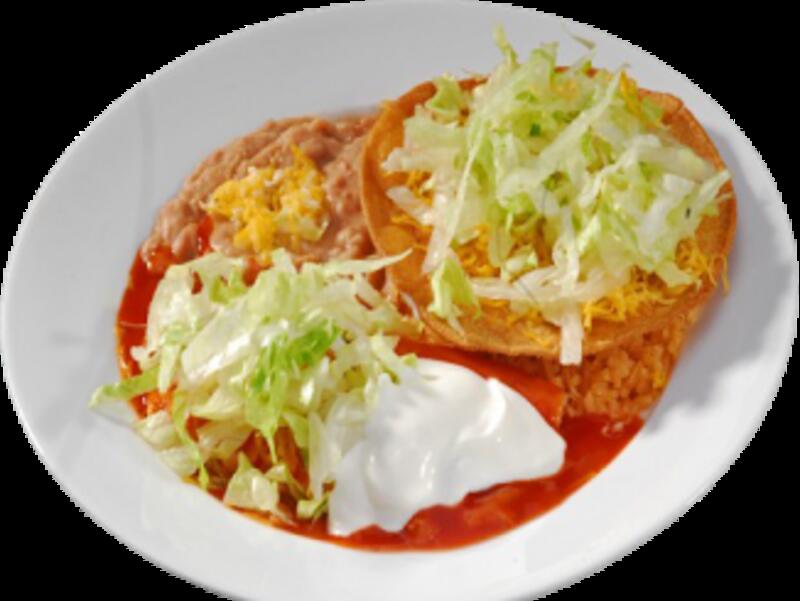 6. Tostada And Enchilada